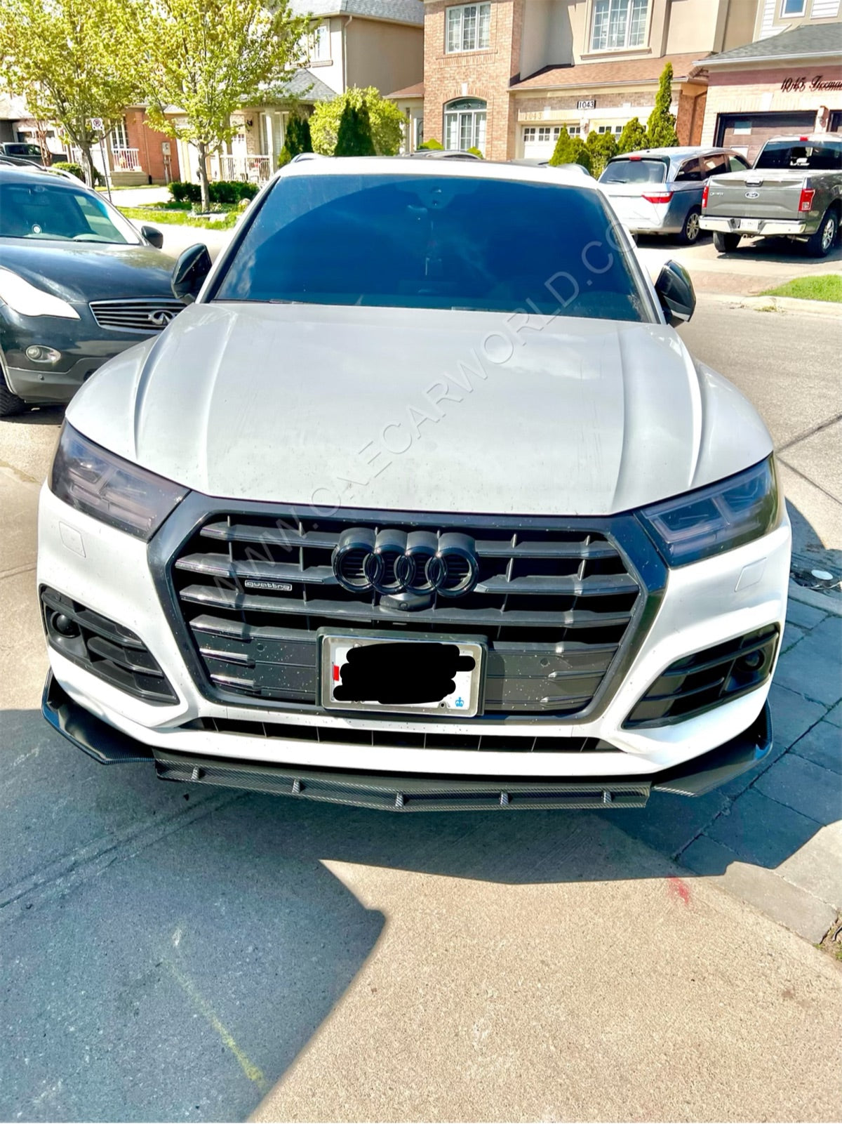 UNIVERSAL CARBON FIBER 3PCS FRONT LIP FOR ALL CARS - ONECARWORLD