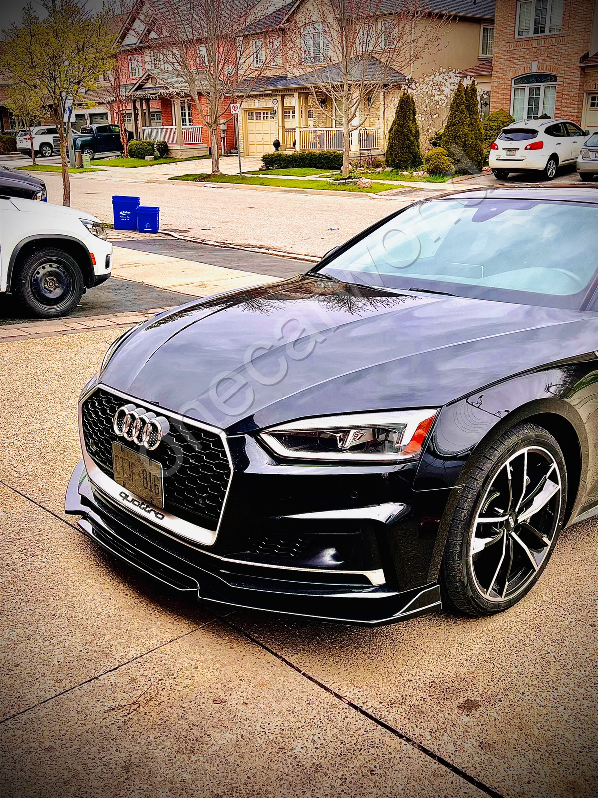 CARBON FIBER FRONT LIP WITH COLOR FOR ALL SEDAN CARS - ONECARWORLD