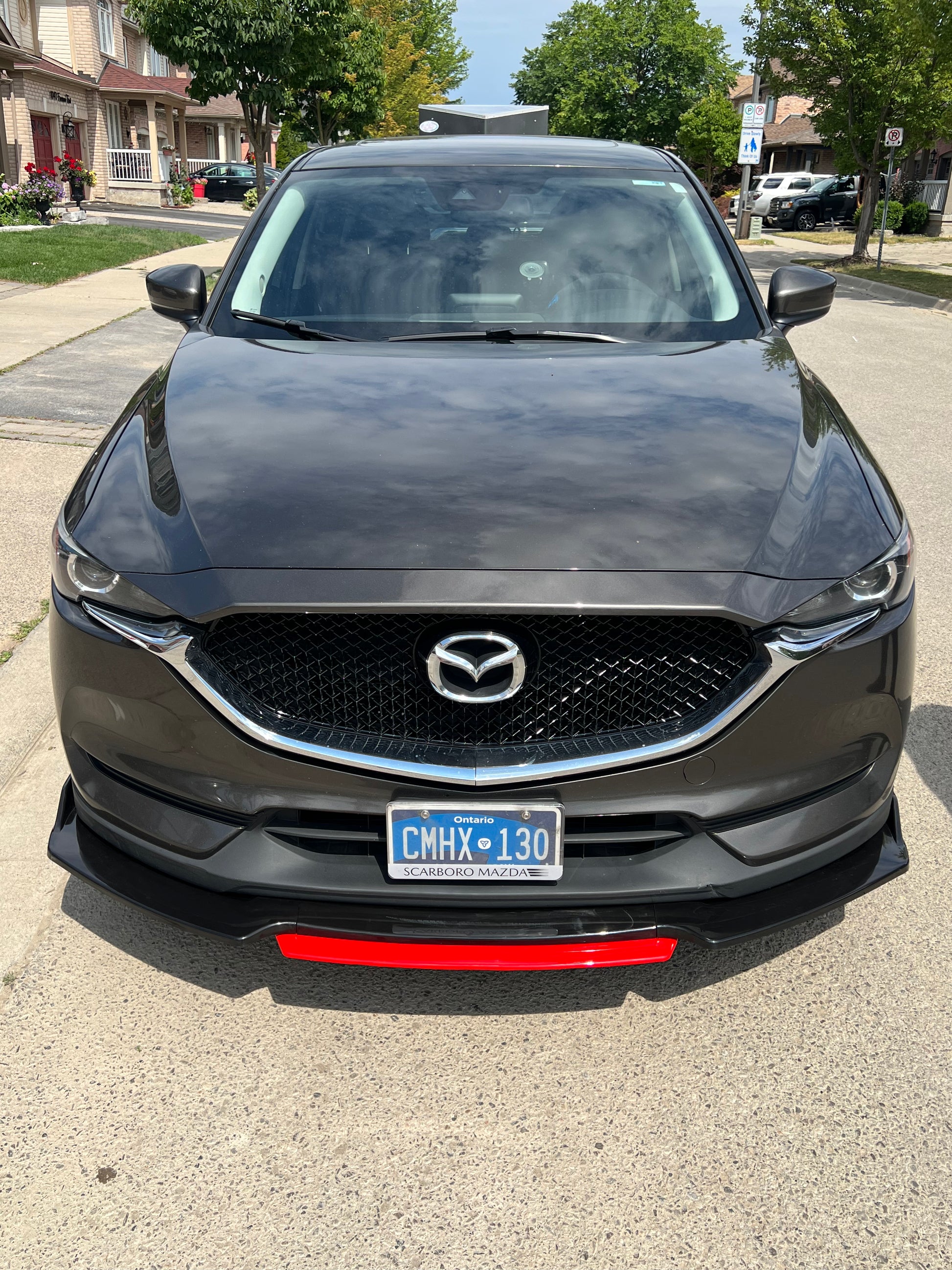 CARBON FIBER FRONT LIP WITH COLOR FOR ALL SEDAN CARS - ONECARWORLD