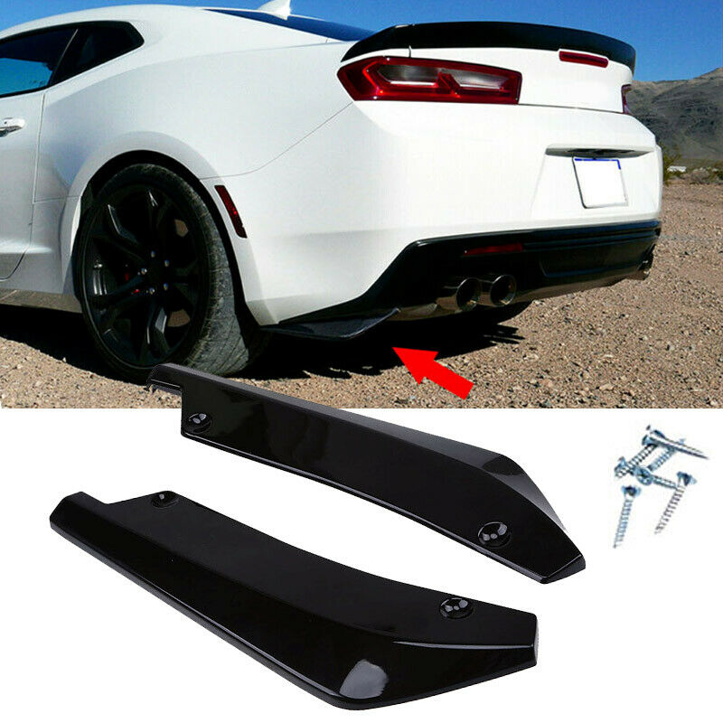 Universal Rear Lip Bumper Protector Corner Cover Wrap Angle Splitter F ...