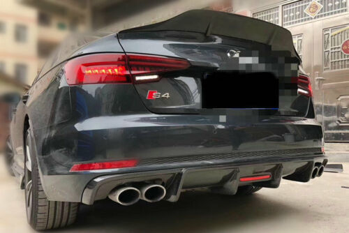 AUDI A4 B9 R Style High kick Rear Trunk Spoiler 2017-2022 - ONECARWORLD